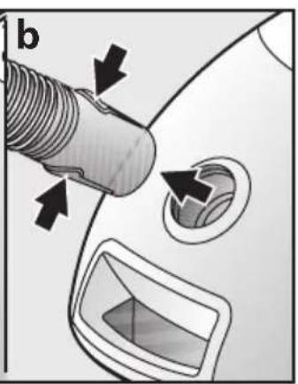 Close-up of a car's nose and ear with a threaded connector and vent, showing mechanical components (no text or symbols)