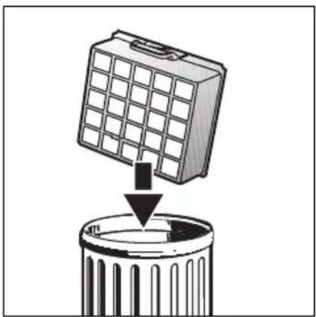 SIEMENS VS06G1668 - Bytte av filter no - 4