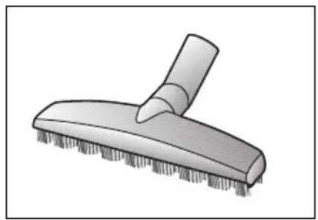 Illustration of a cleaning brush with a handle and textured base (no text or symbols)