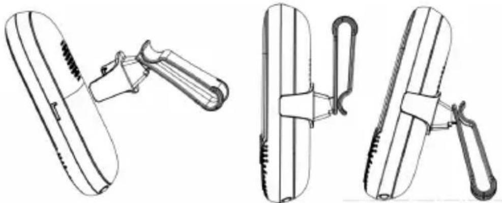 MOTOROLA MBP621 - Clip de ceinture/support de l'unité parents - 1