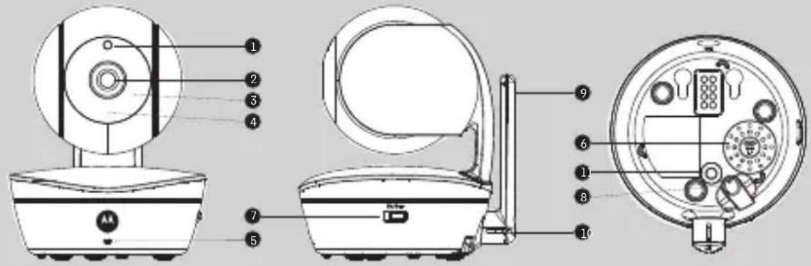 Technical diagram of a toilet with numbered parts for identification and assembly reference.