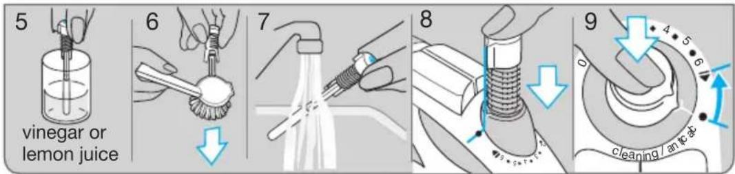 5 vinegar or lemon juice 6 7 8 9 cleaning / an ice