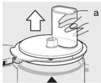 Diagram of a hand pressing down on a cylindrical object with an upward arrow, no text or symbols present