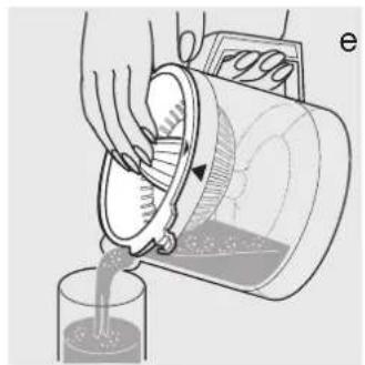Illustration of a hand pouring liquid from a container into a glass (no text or symbols)