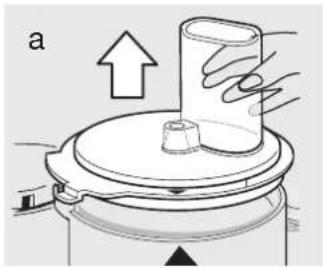 Diagram of a mechanical device with an upward arrow indicating motion or force, no text or symbols present