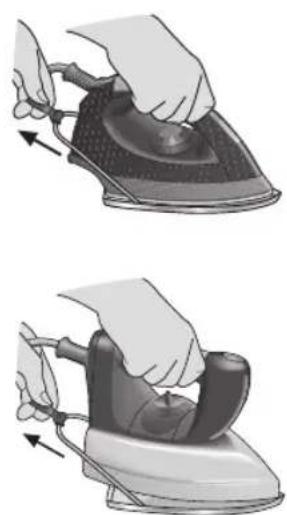 Illustration of two hands using a steam iron to press down (no text or symbols present)