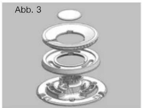 Exploded view of a mechanical assembly showing layered components (no text or symbols).