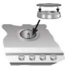 Diagram of a cooking pot with a lid and three cups on a stove.