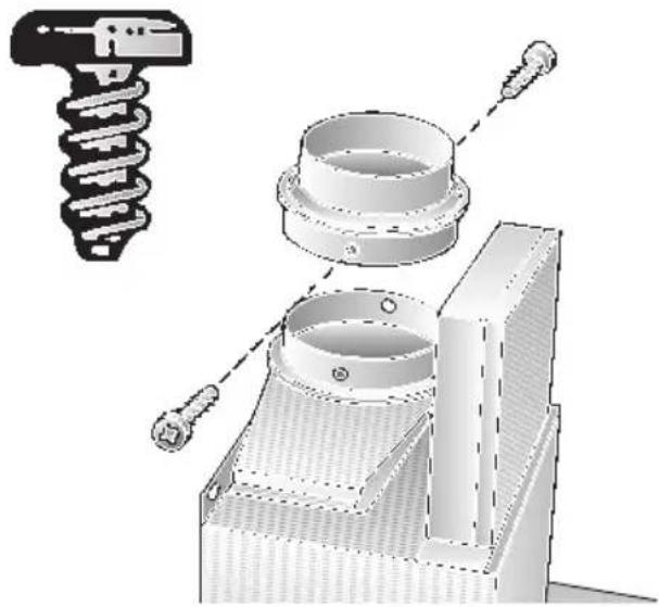 BOSCH DKE995P - Collegamento del tubo di scarico ∅ 120 mm: - 1