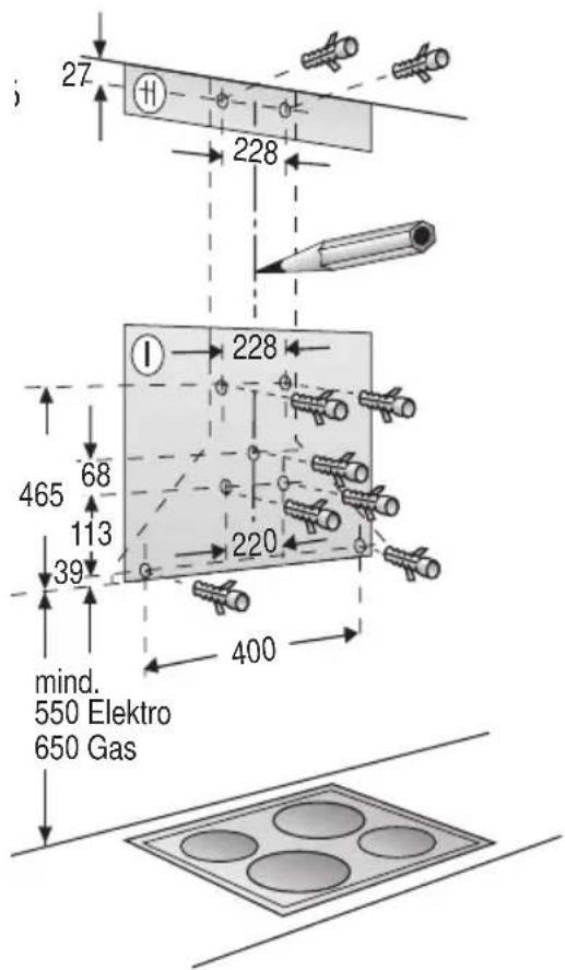 j 27 228 228 I 465 68 113 39 220 400 min. 550 Elettrico 650 Gas