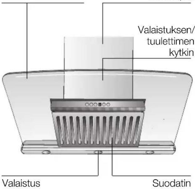 Valaistuksen/tuulettimen kytkin, Valaistus, Suodatin