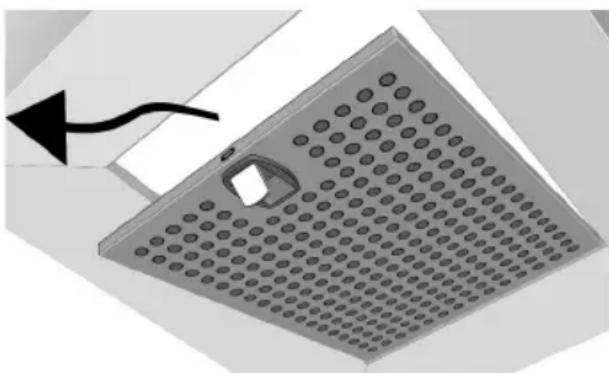 BOSCH DWC046750 - Aus- und Einbauen der Metall-Fettfilter: - 1