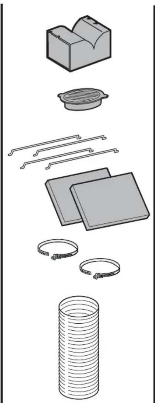 Exploded view diagram of industrial components including a housing, filter, and coiled spring.