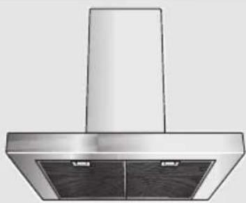 Exterior view of a stainless steel kitchen air conditioner (no text or symbols visible)