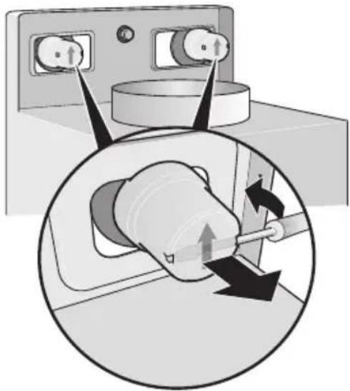 BOSCH DWB093650 - Desmontar las caperuzas de seguridad - 1