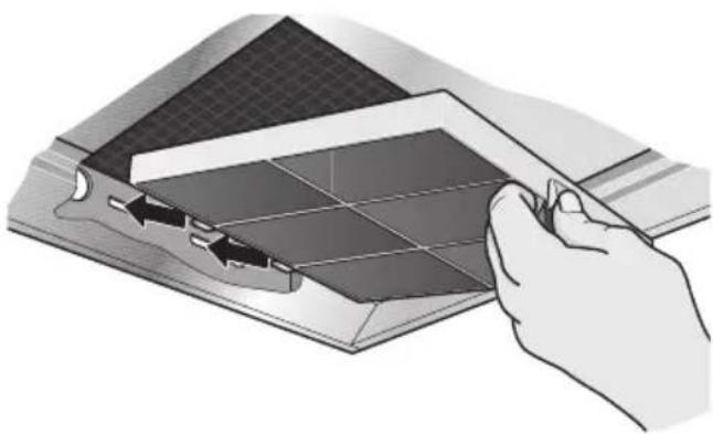 BOSCH DWB092750 - Montar e desmontar os filtros de carvão activo - 1