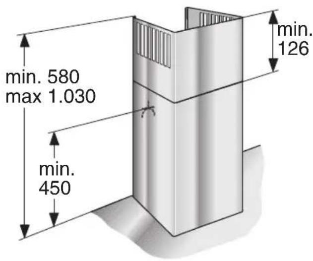 BOSCH DWB095751 - Afmetingen circulatielucht - 1