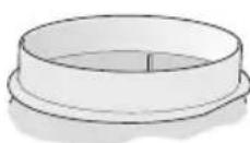 BOSCH DWB095751 - Connection of 150 mm ∅ exhaust air pipe (recommended size) - 2