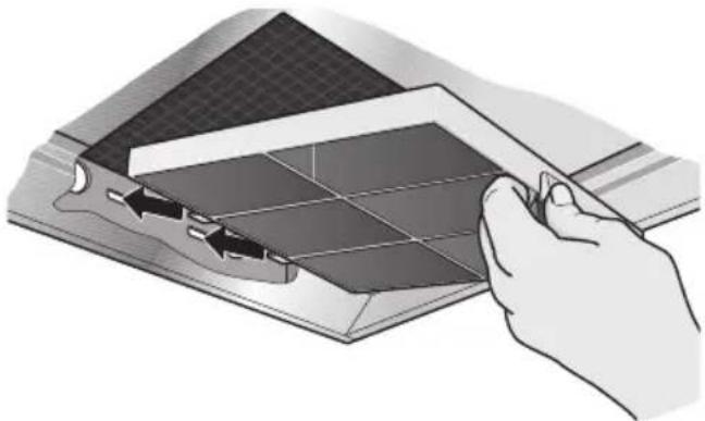 BOSCH DWB095751 - Montar y desmontar el filtro de carbón activo - 1