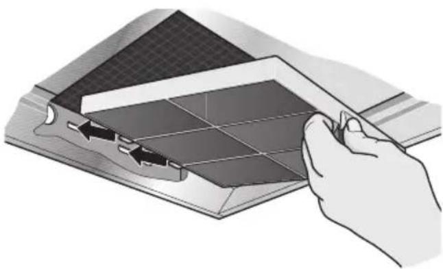 BOSCH DWB095751 - Montar e desmontar os filtros de carvão activo - 1