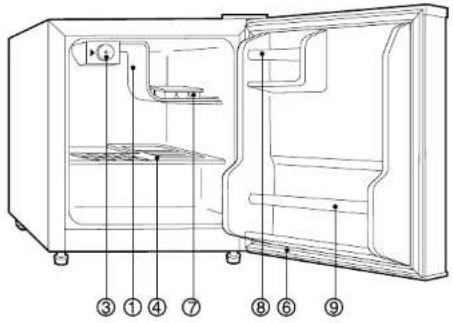 DAEWOO FR-146DS - NOM DES DIFFERENTES PARTIES - 1