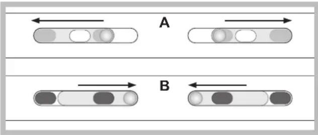A B
