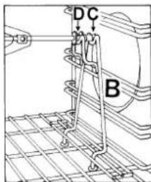 D C B
