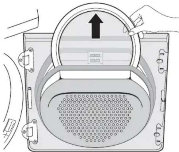 ELECTROLUX EDH97950W - Nettoyage des filtres à peluches - 4