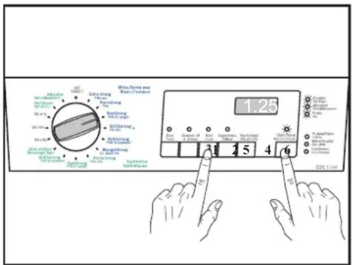 ELECTROLUX EDC5340 - Einstellungsvorgang - 1