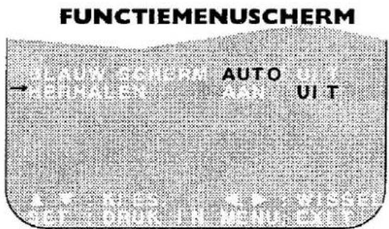 FONCTION ÉCRAN MENU AUTO ULT