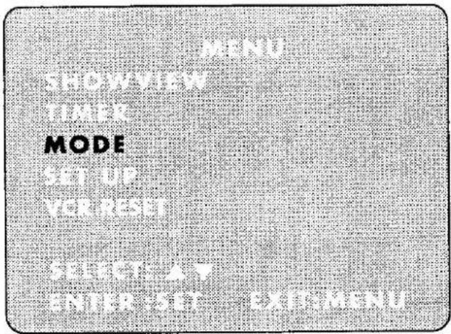 MENU SHOWER TIME MODE SET UP YORKING START ENTER SET EXIT MENU
