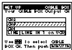 SET UP VCR Plus+ BOX Your VCR Plus+ BOX OUTPUT ON CH2 CH1 CH0 LINE LINS IN 1 on VCK U ↔ ■ ■ 1 to +1 → 1 VCR Plus+ BOX ON. Then push OK/OK/16