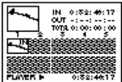 IN 0:52:40:17 OUT -:-:-:- TOTAL 0:00:00:00 5 4 5 IN PLAYER P 0:52:40:17