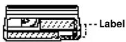 SONY DHR-1000 - When affixing a label on the cassette - 1