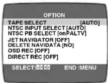 PANASONIC NV-FJ630 - Option Setting - 2