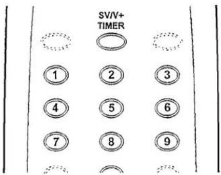 SV/V+ TIMER ① ② ③ ④ ⑤ ⑥ ⑦ ⑧ ⑨