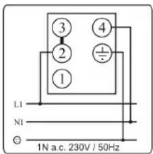 L1 N1 ① ② ③ ④ 1N a.c. 230V / 50Hz