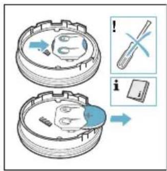 Diagram illustrating a mechanical assembly process with labeled parts and directional arrows, including a pencil and switch.