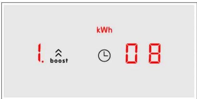 kWh 1. ↑ boost ① 0.8