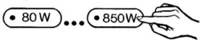 • 80 W ... • 850 W