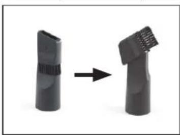 Cleanmaxx Z 09270 - Suceur pour fentes, à brosse intégrée - 1