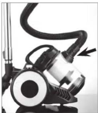Cleanmaxx Z 09242 - Inserting/removing the hose - 1