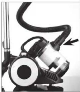 Cleanmaxx Z 09242 - Schlauch einsetzen/abnehmen - 1