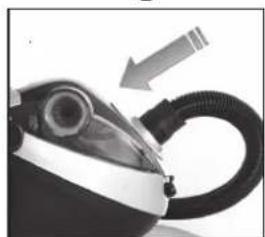 Cleanmaxx Z 08065 - Inserting / Removing the Suction Hose - 1