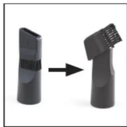 Cleanmaxx Z 08065 - Crevice and Brush Nozzle - 1