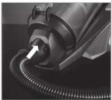 Cleanmaxx Z 07504 - Raccorder le fl exible d'aspiration à l'appareil - 1