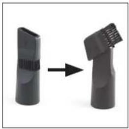 Cleanmaxx Z 07504 - Crevice and Brush Nozzle - 1