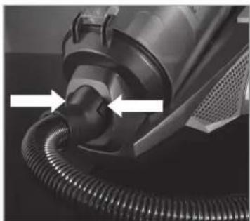 Cleanmaxx Z 07504 - Saugschlauch am Gerät anschließen - 2