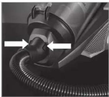 Cleanmaxx Z 07504 - Raccorder le fl exible d'aspiration à l'appareil - 2