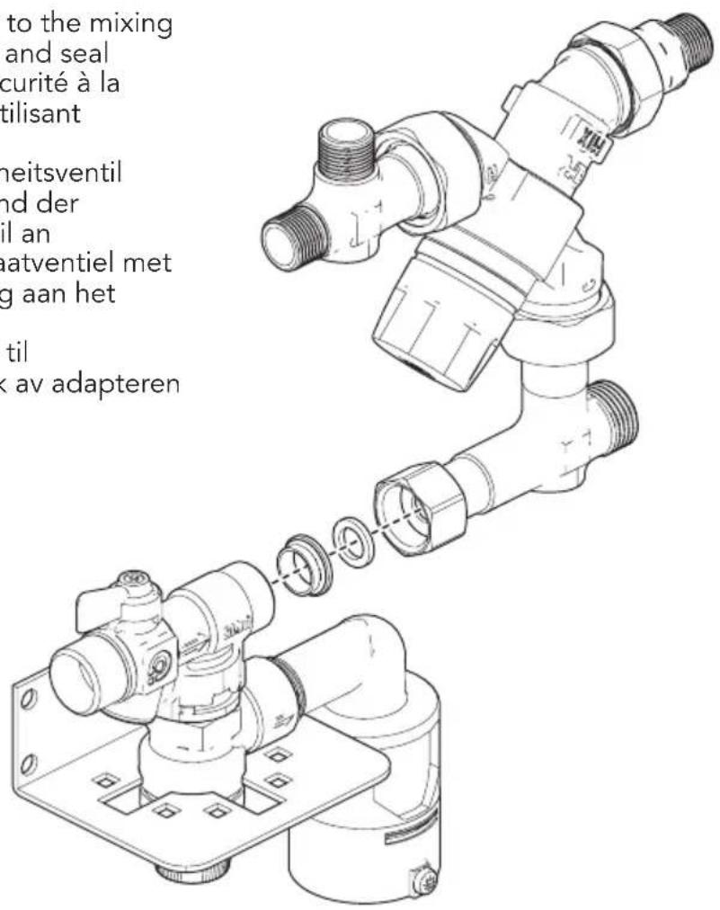 Technical line drawing of a mechanical device with a lever and adjustment knob (no text or symbols)